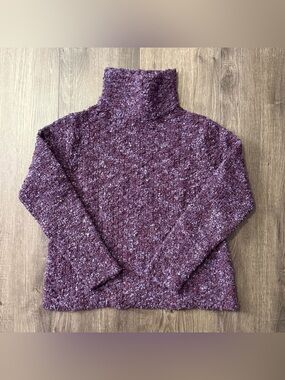 Vintage Eileen Fisher Merino Wool Turtleneck Sweater size MEDIUM.